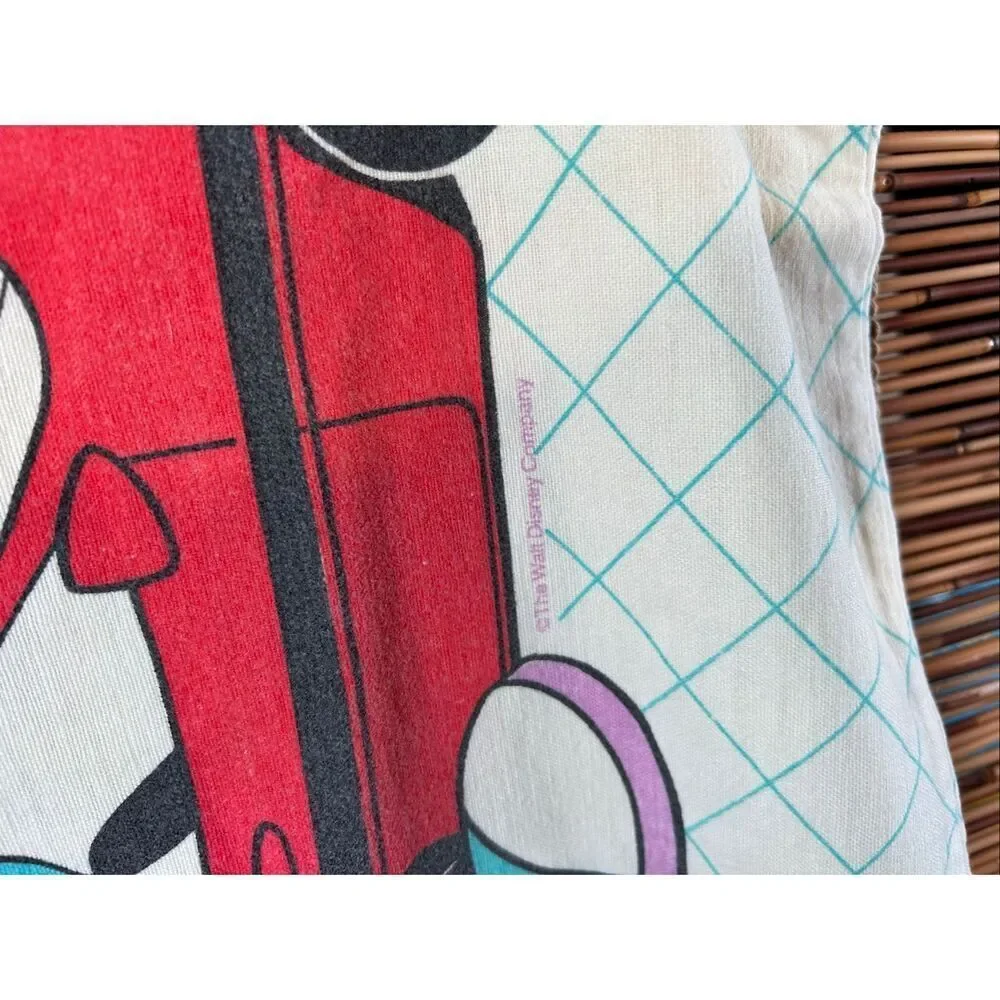 Mickey Mouse Disney Making Tracks Checkered Flag Pillowcase Double Sided Some fl